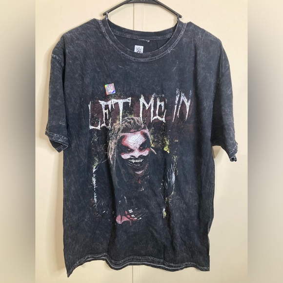 WWE Bray Wyatt Let Me In Stone Washed Black T-Shirt, Unisex Size Large - Picture 1 of 3